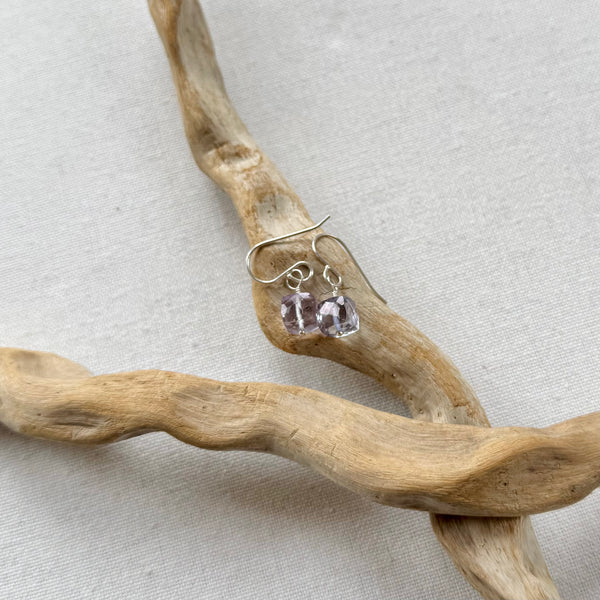 Sterling Periwinkle Quartz Earrings