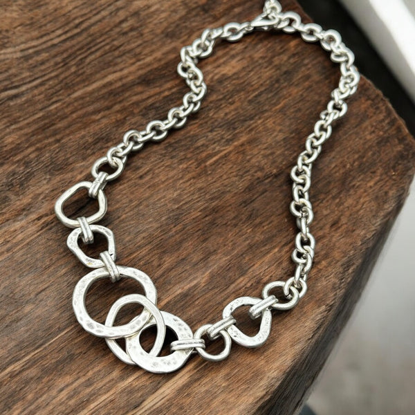 Zamak Ringlet Necklace 17”-20”