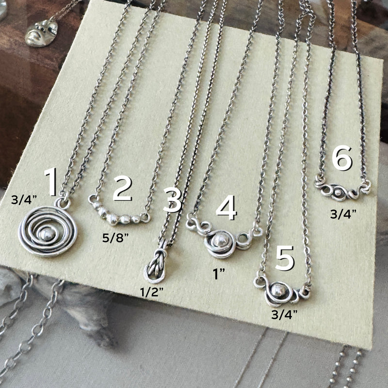 Sterling Silver One of a Kind Necklaces