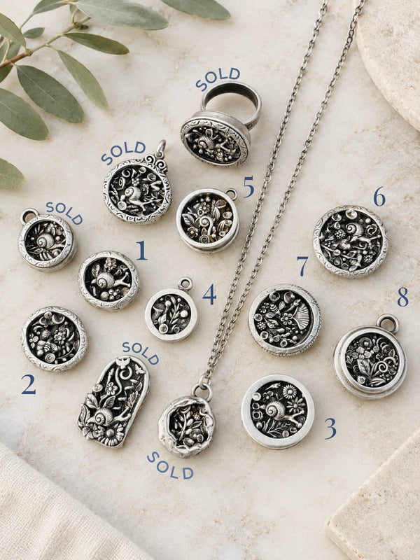 Sterling Silver Secret Garden Ring or Necklace