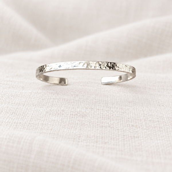 Sterling Silver Hammered Cuff