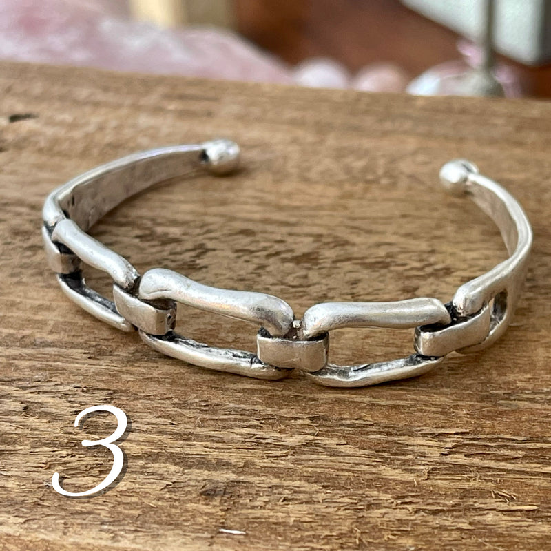 Pewter Stackable Bracelets