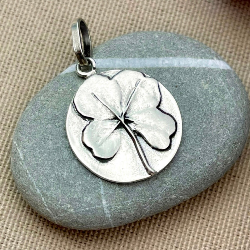 Sterling Silver Lucky Four Leaf Clover Charm