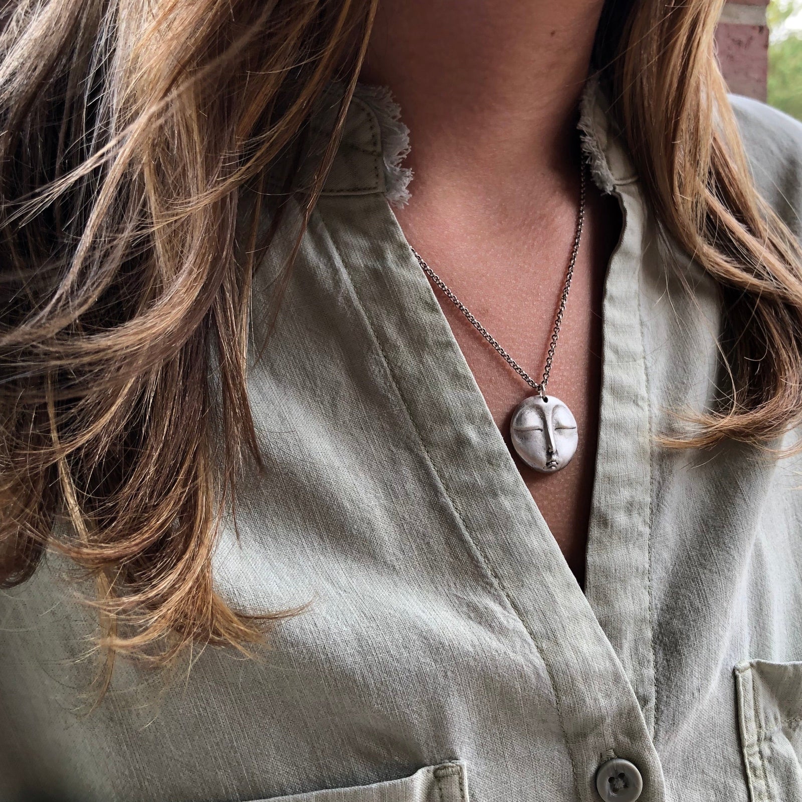 Pure Silver .999 Cremation - Memorial Moon Necklace | HEIDIJHALE