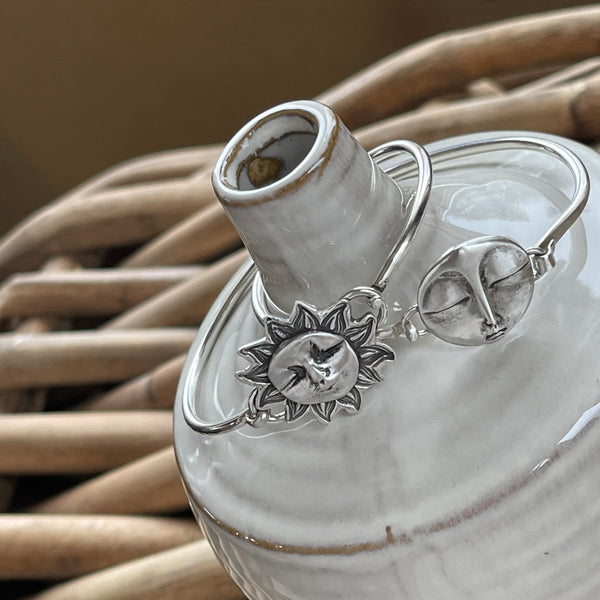 Sterling Silver Zen Moon or Sunkissed Bangle