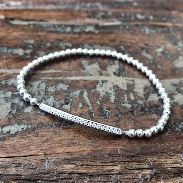 Pave Stretch Bracelet - Quick Ship