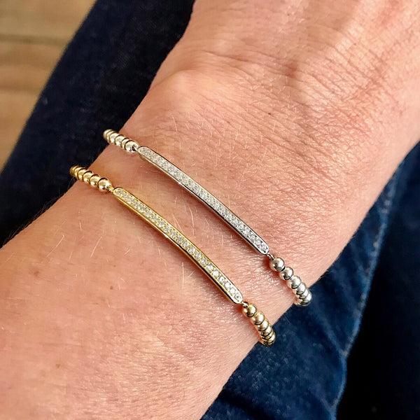 Pave Stretch Bracelet - Quick Ship