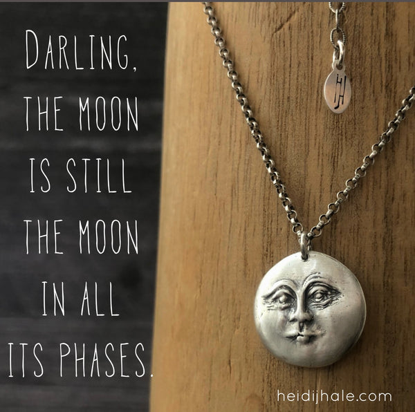 Sterling Silver Moon Necklace