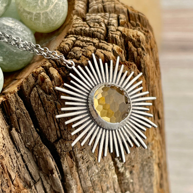 Citrine sun necklace online