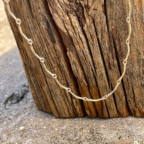 14k Gold-filled Curved Link Chain 18”