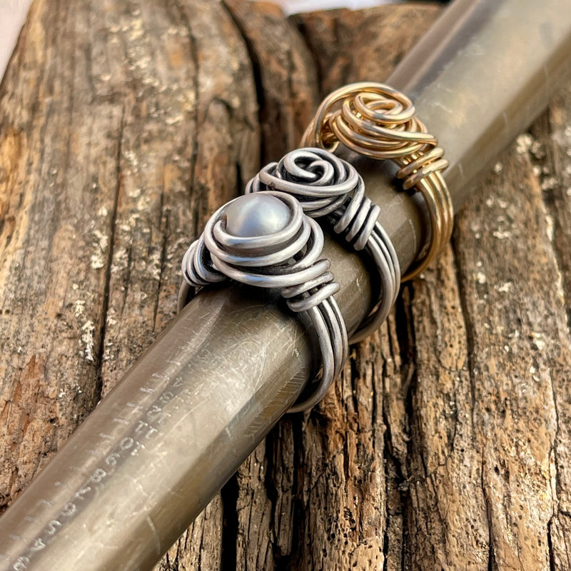 Sterling silver wire wrap deals