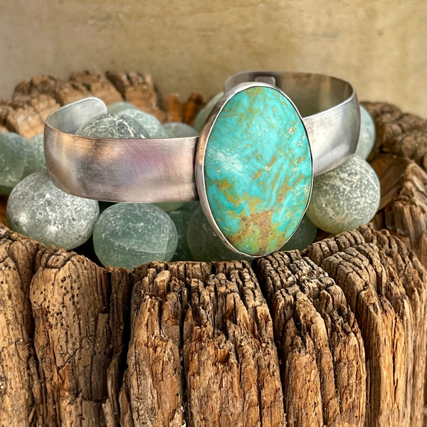 Sterling Silver Large Turquoise Cuff