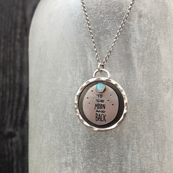 To The Moon And Back Opal Necklace