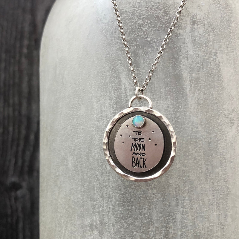 To The Moon And Back Opal Necklace