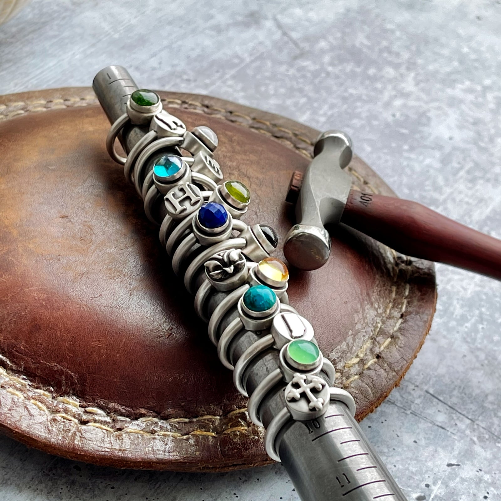 Simple Sterling Silver Gemstone or Embossed Rings