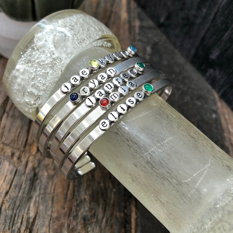 Sterling Silver Droplets Cuff