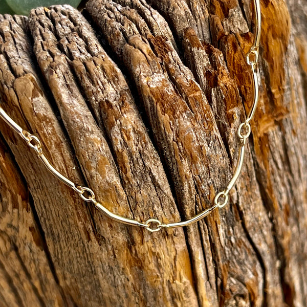 14k Gold-filled Curved Link Chain 18”