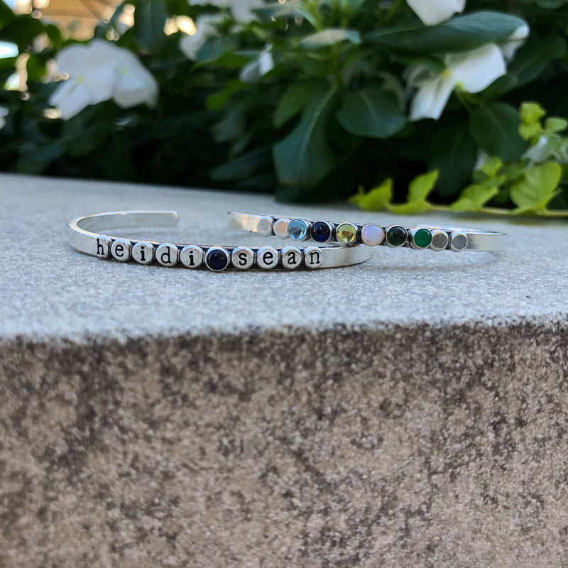 Sterling Silver Droplets Cuff