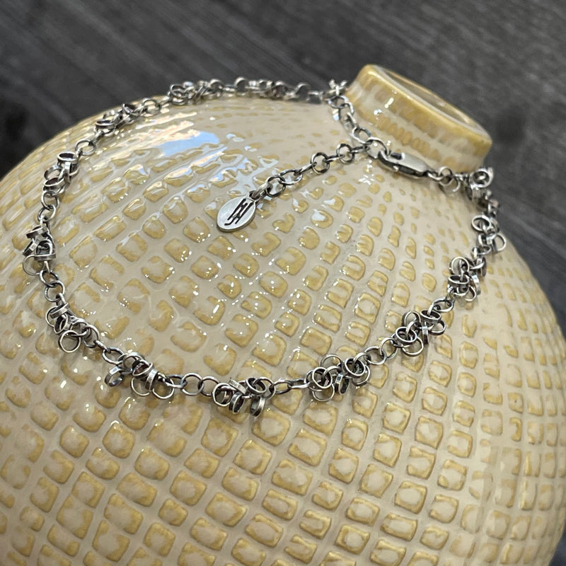 Cluster of Ringlets Sterling Silver Necklace