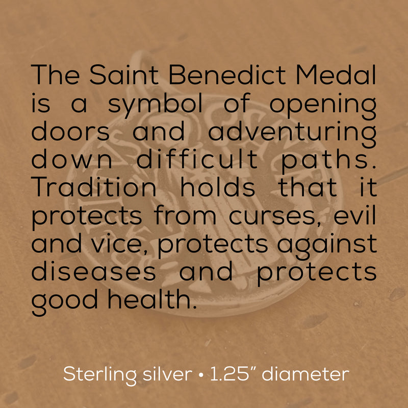 St Benedict Medals, Double Sided Relief St Benedict Pendant For Gift Giving  For Wearing 