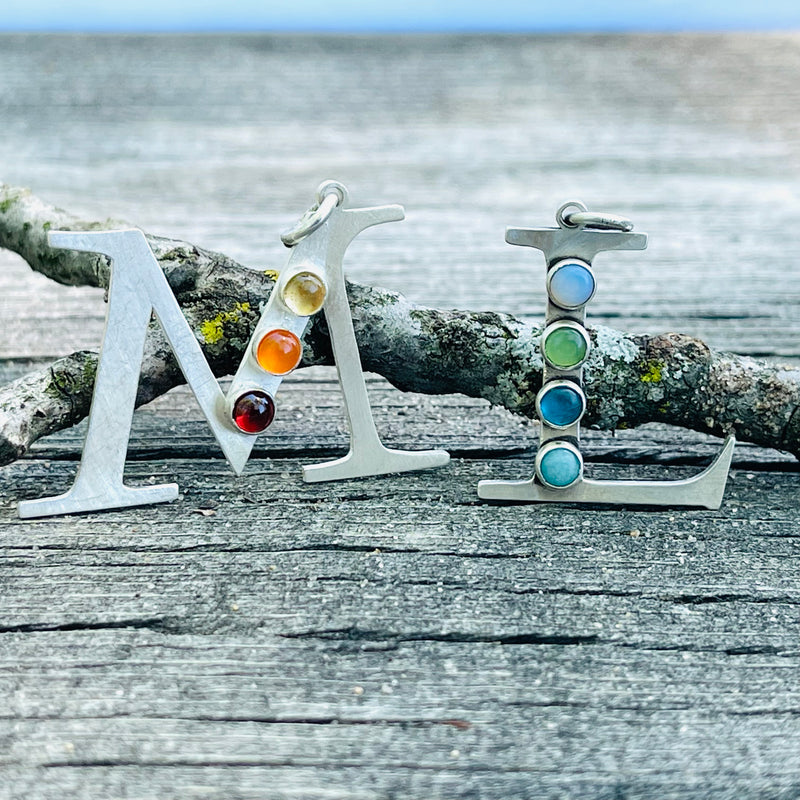 Sterling Silver Letter Charms
