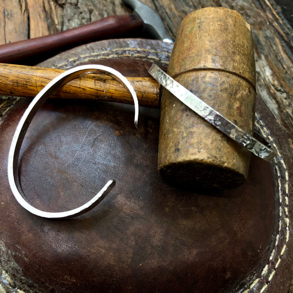 Sterling Silver Hammered Cuff