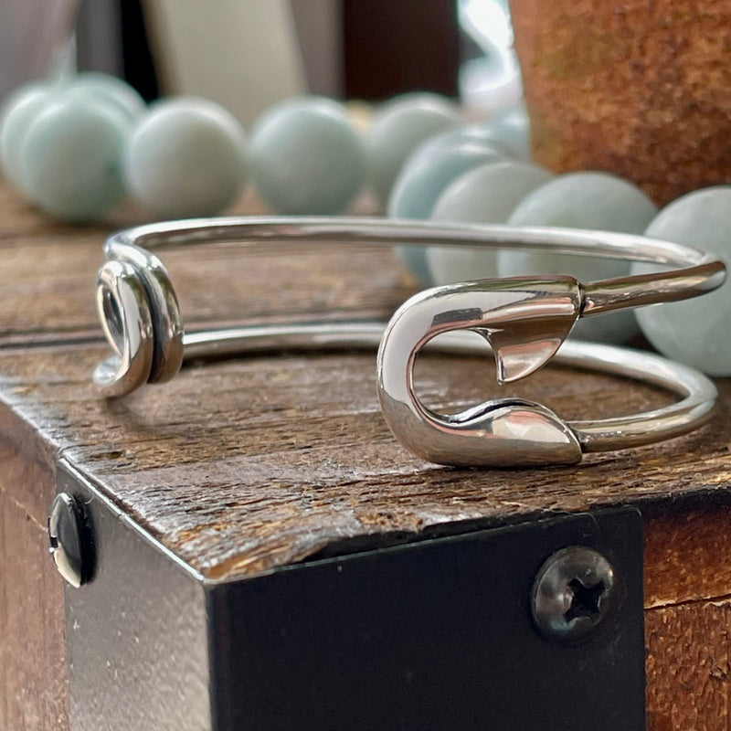 Safety best sale pin silver