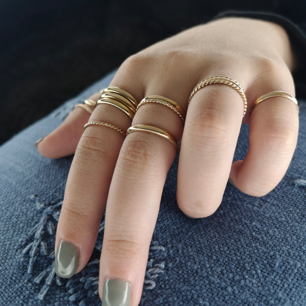 Gold filled clearance ring