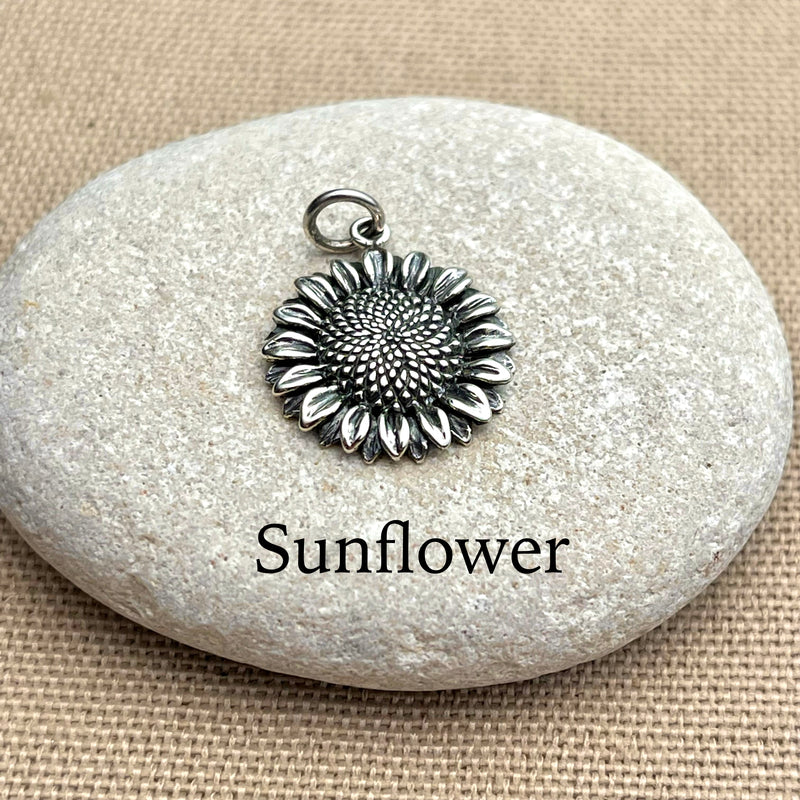 Sterling Silver Flower Bouquet Charms - Birth Month Flowers