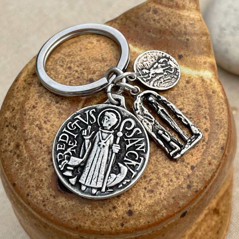 Holy Mother Mary with St Bernadette Charm