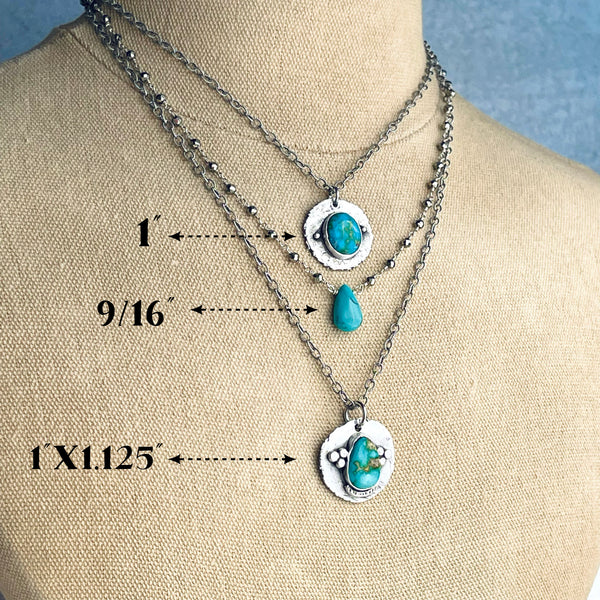 Sterling Silver & Sonoran Mountain Turquoise Necklace