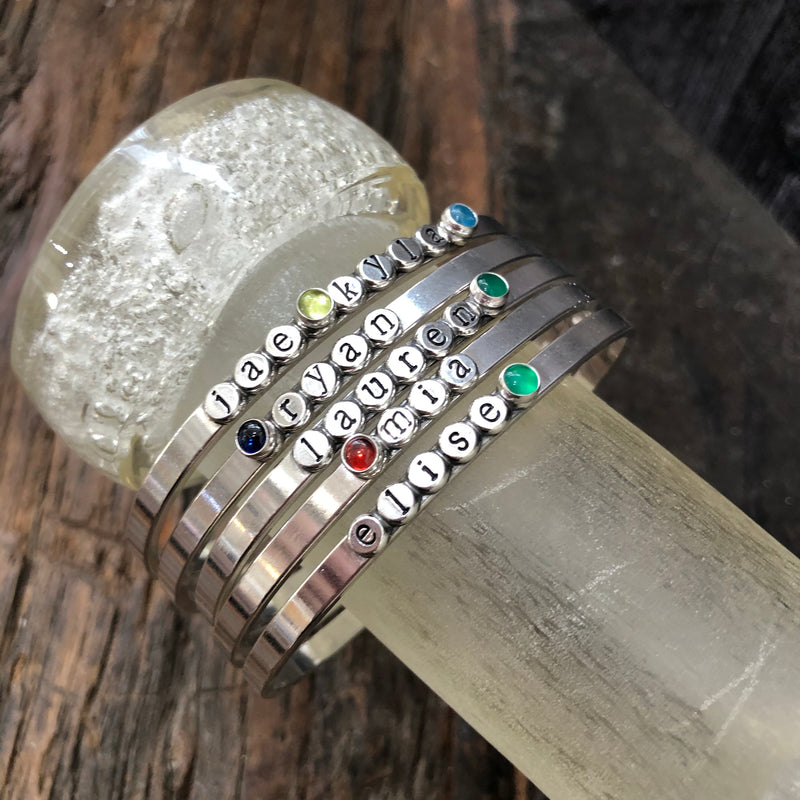 Sterling Silver Droplets Cuff