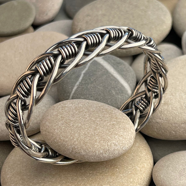 Braided cuff online bracelet
