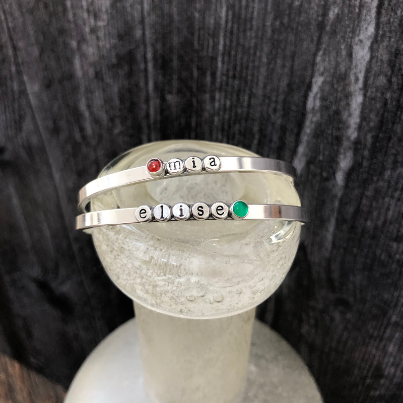 Sterling Silver Droplets Cuff