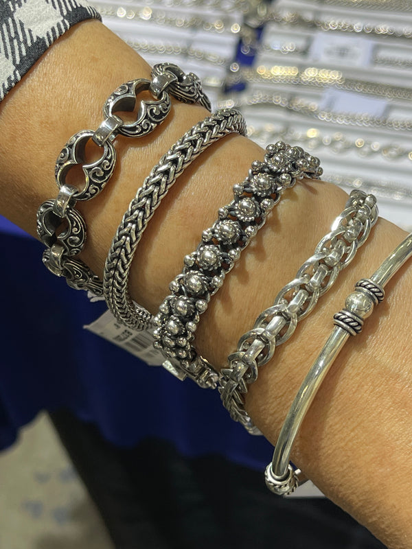 Sterling Silver Bali Bracelets