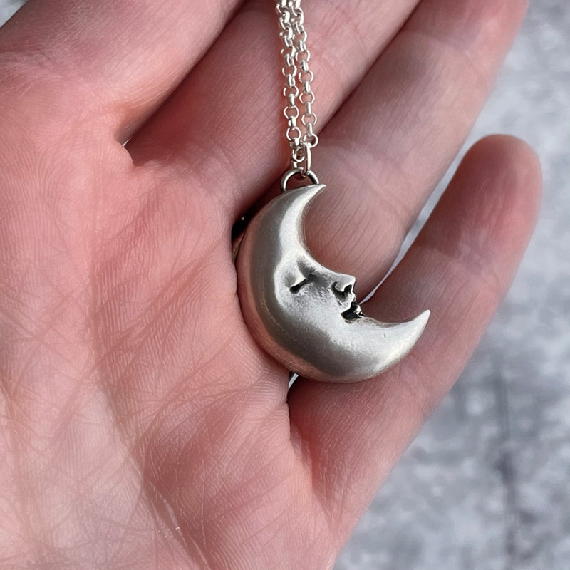 Opal Crescent Moon Necklace – Amanda Deer Jewelry
