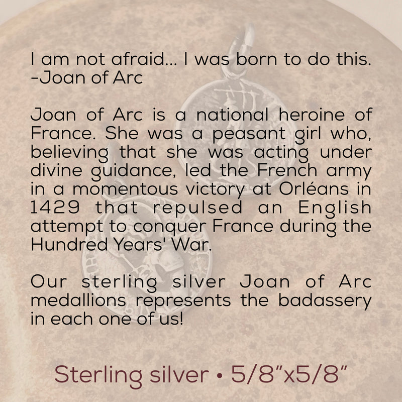 Saint Joan of Arc double-sided Charm