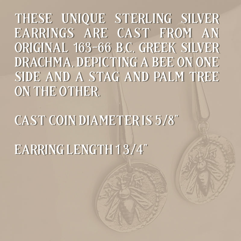 Art & Design Josef Hoffman Silver Earrings with Black Onyx & Moonstone
