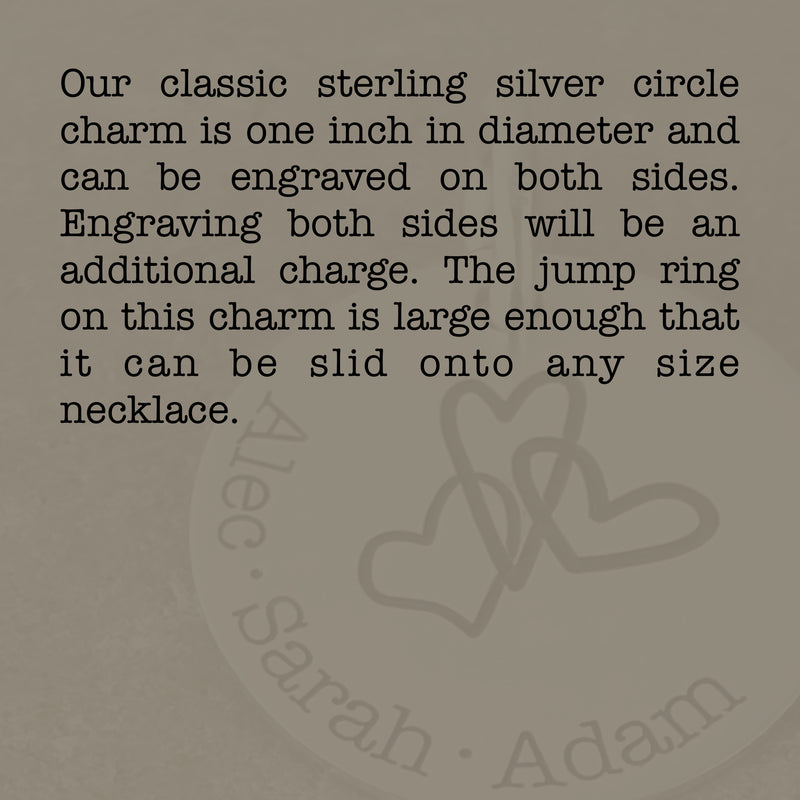 Sterling Silver Circle Charm