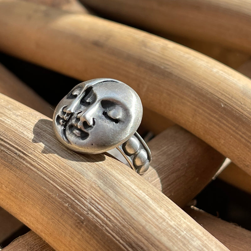Over The Moon Sterling Silver Ring