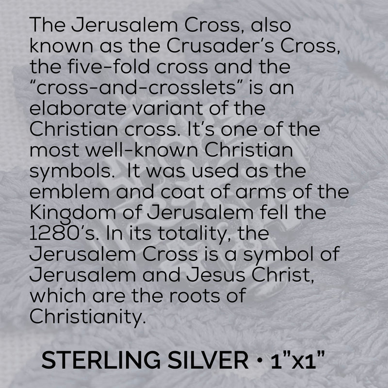 Large Jerusalem Cross Charm