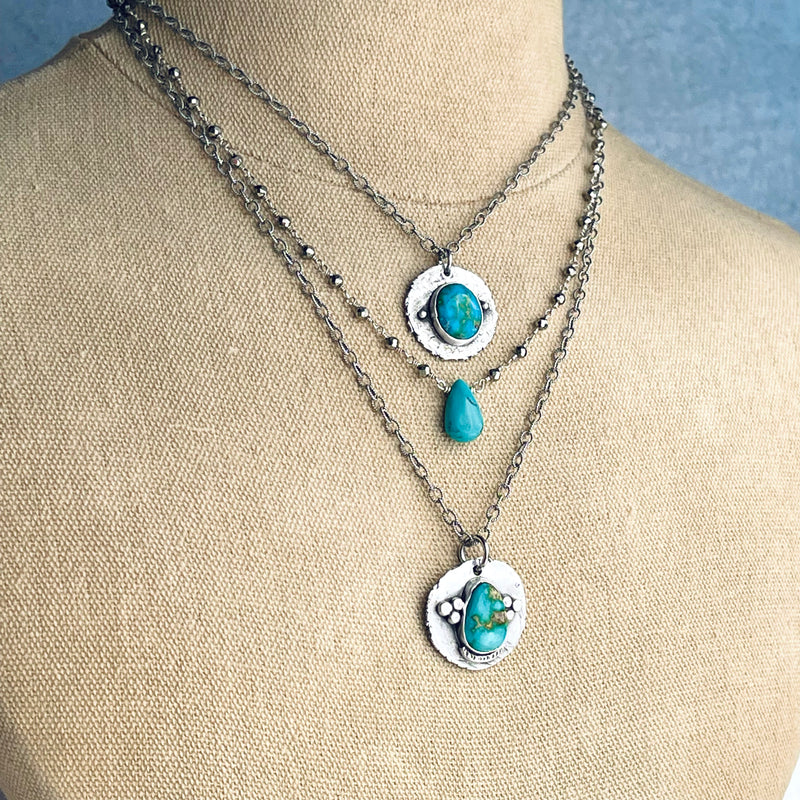Sterling Silver & Sonoran Mountain Turquoise Necklace