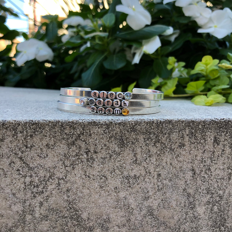 Sterling Silver Droplets Cuff