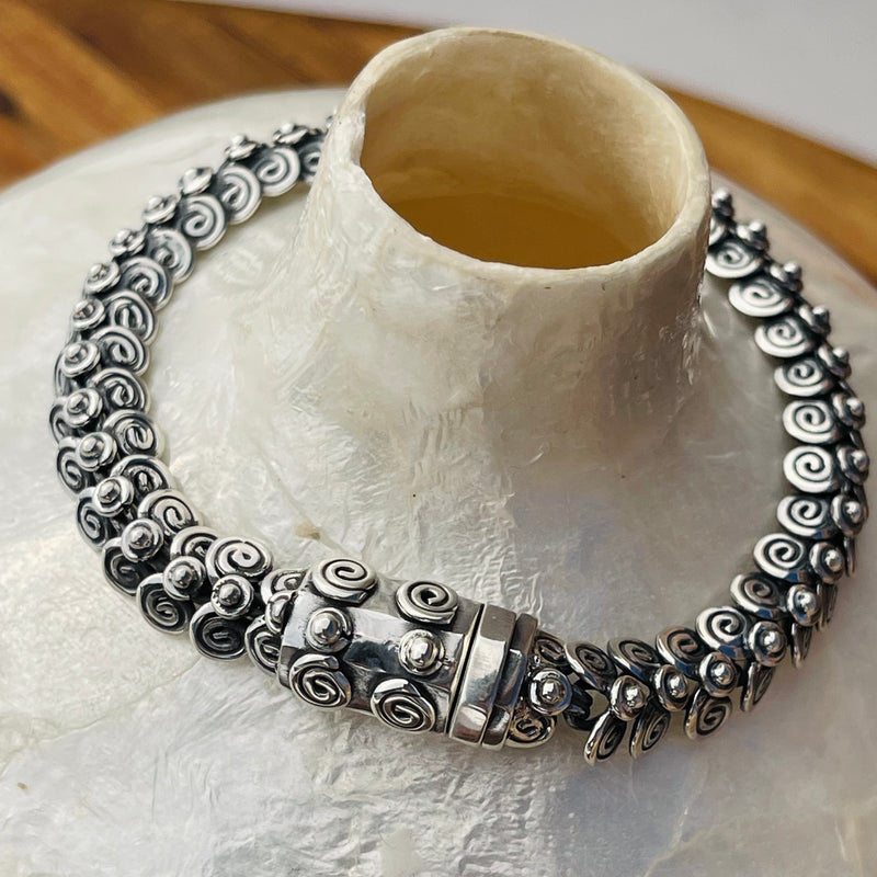 Sterling Silver Egyptian Coil Bracelet