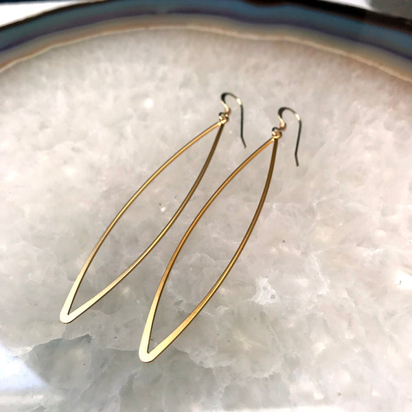 Marquis Earrings - Gold Vermeil - Quick Ship